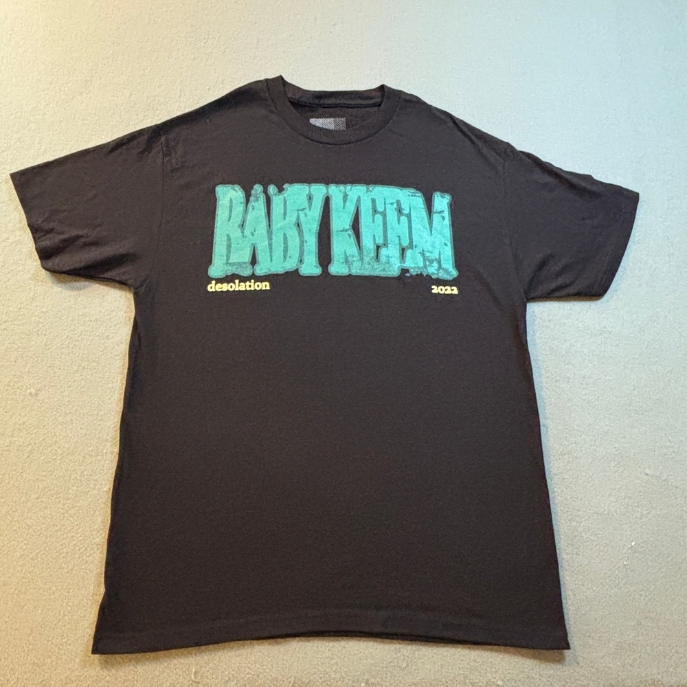 Baby Keem Desolation 2022 Tour T Shirt L Black Rap Tee Streetwear Hip Hop Trap